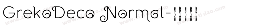 GrekoDeco Normal字体转换